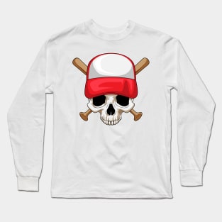 Skull Baseball Baseball bat Long Sleeve T-Shirt